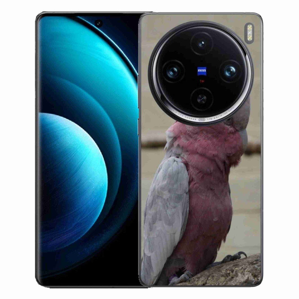Gélový kryt mmCase na Vivo X100 Pro 5G - papagáj kakadu ružový