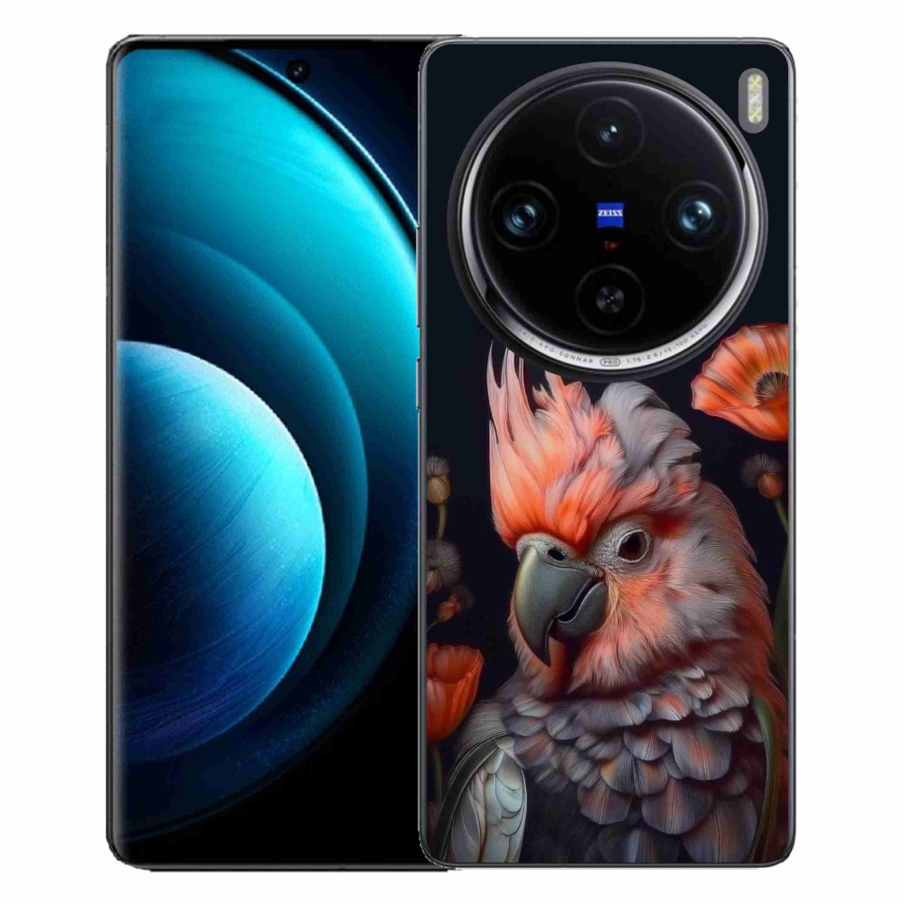 Gélový kryt mmCase na Vivo X100 Pro 5G - papagáj kakadu vo farbách