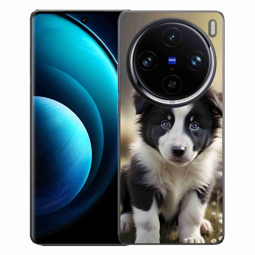 Gélový kryt mmCase na Vivo X100 Pro 5G - roztomilá border kólia