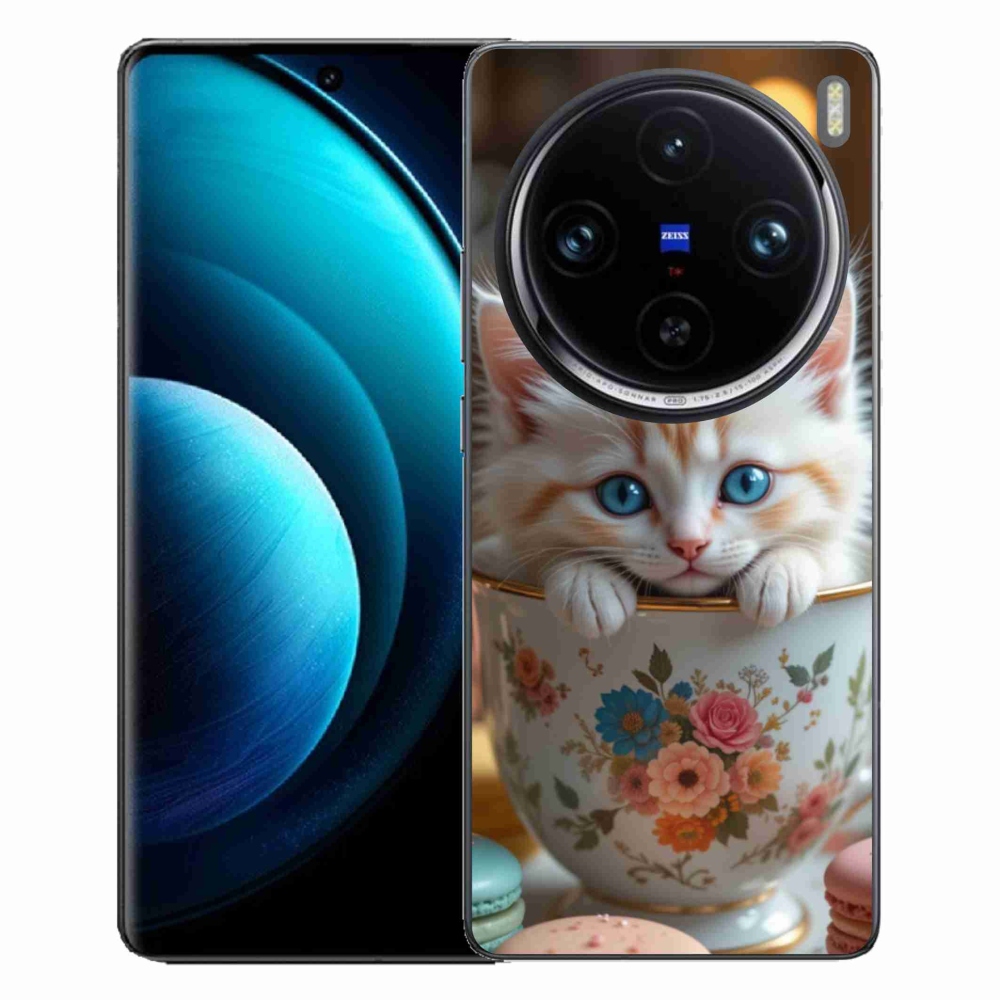 Gélový kryt mmCase na Vivo X100 Pro 5G - roztomilé mačiatko 6