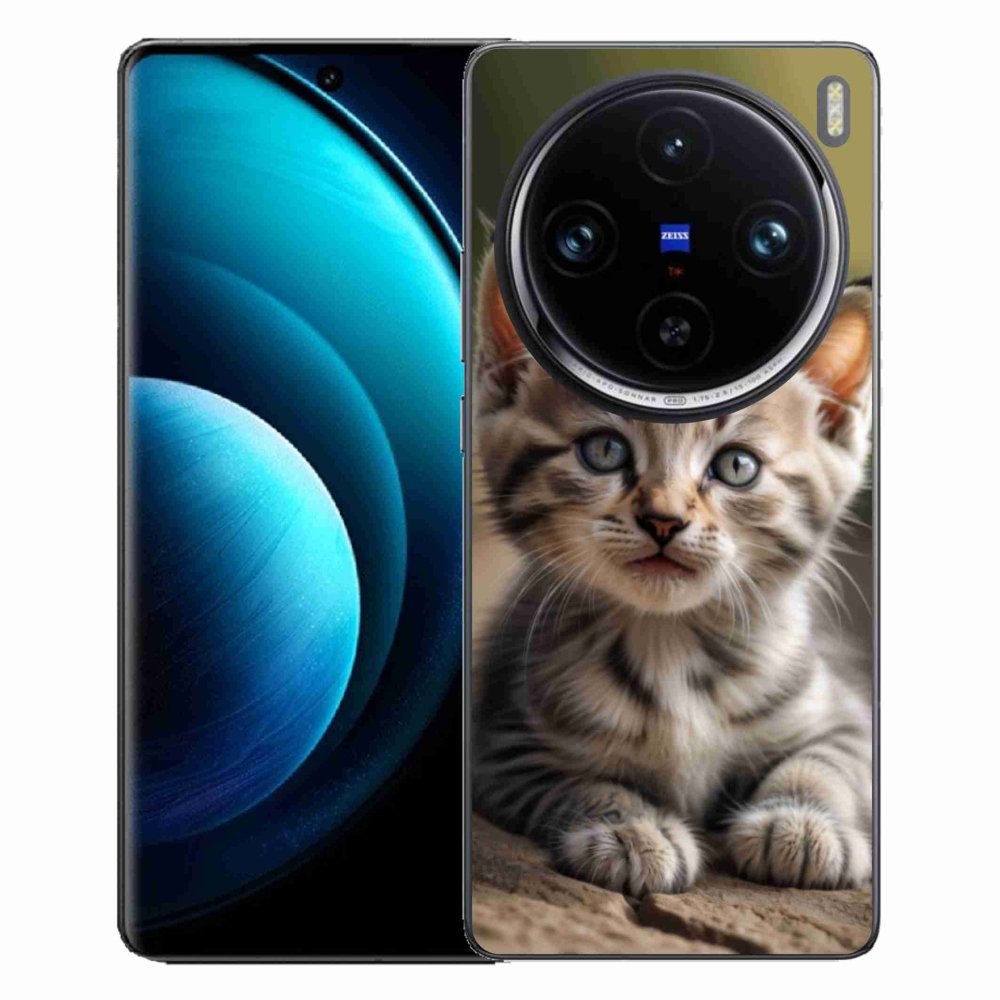 Gélový kryt mmCase na Vivo X100 Pro 5G - roztomilé mačiatko 9