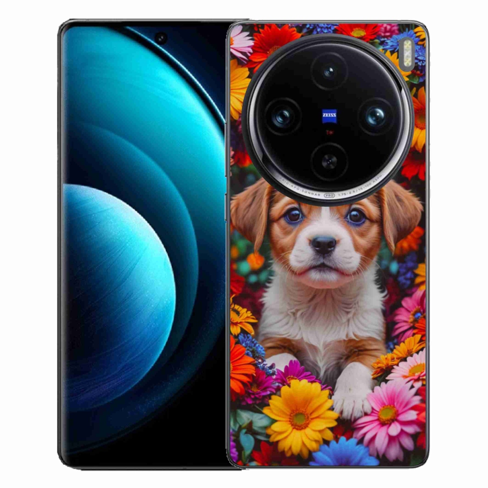 Gélový kryt mmCase na Vivo X100 Pro 5G - roztomilé šteňa
