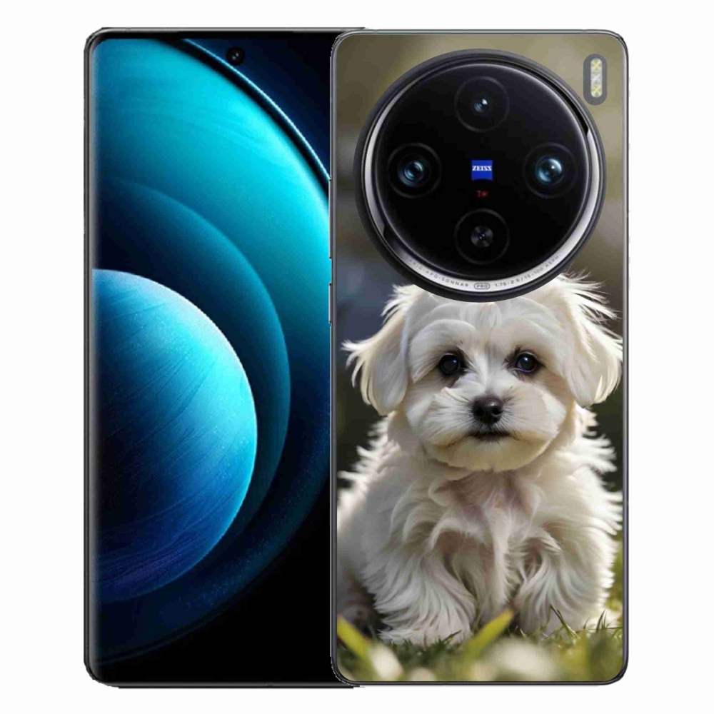 Gélový kryt mmCase na Vivo X100 Pro 5G - roztomilý maltézsky psík