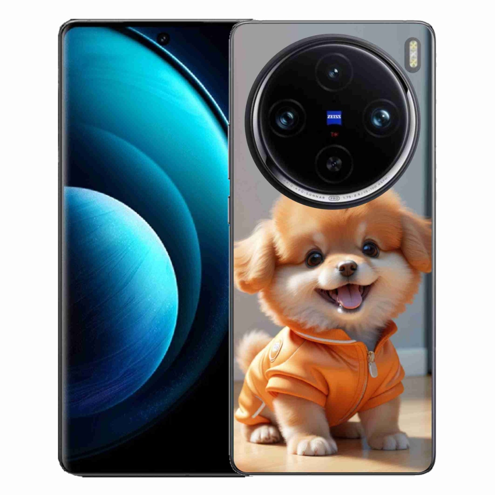 Gélový kryt mmCase na Vivo X100 Pro 5G - roztomilý pomeranian v mikine