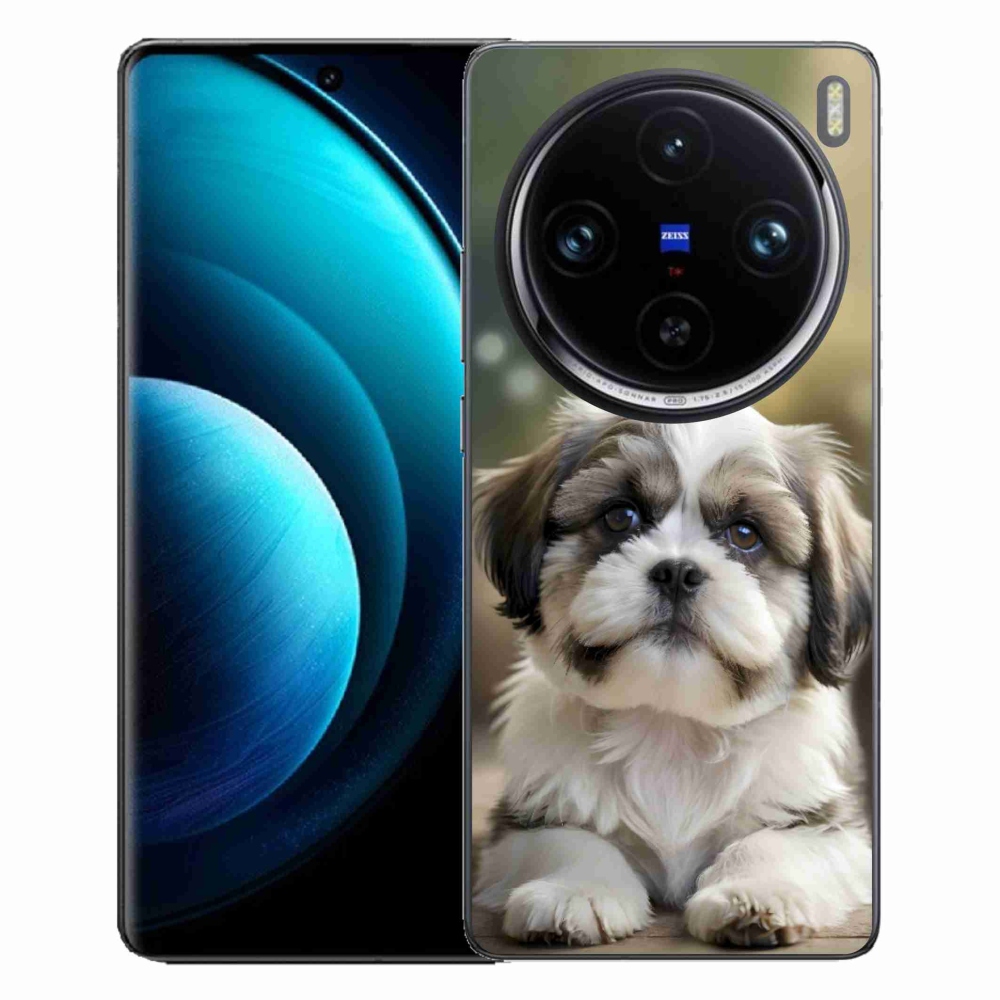 Gélový kryt mmCase na Vivo X100 Pro 5G - roztomilý shih-tzu