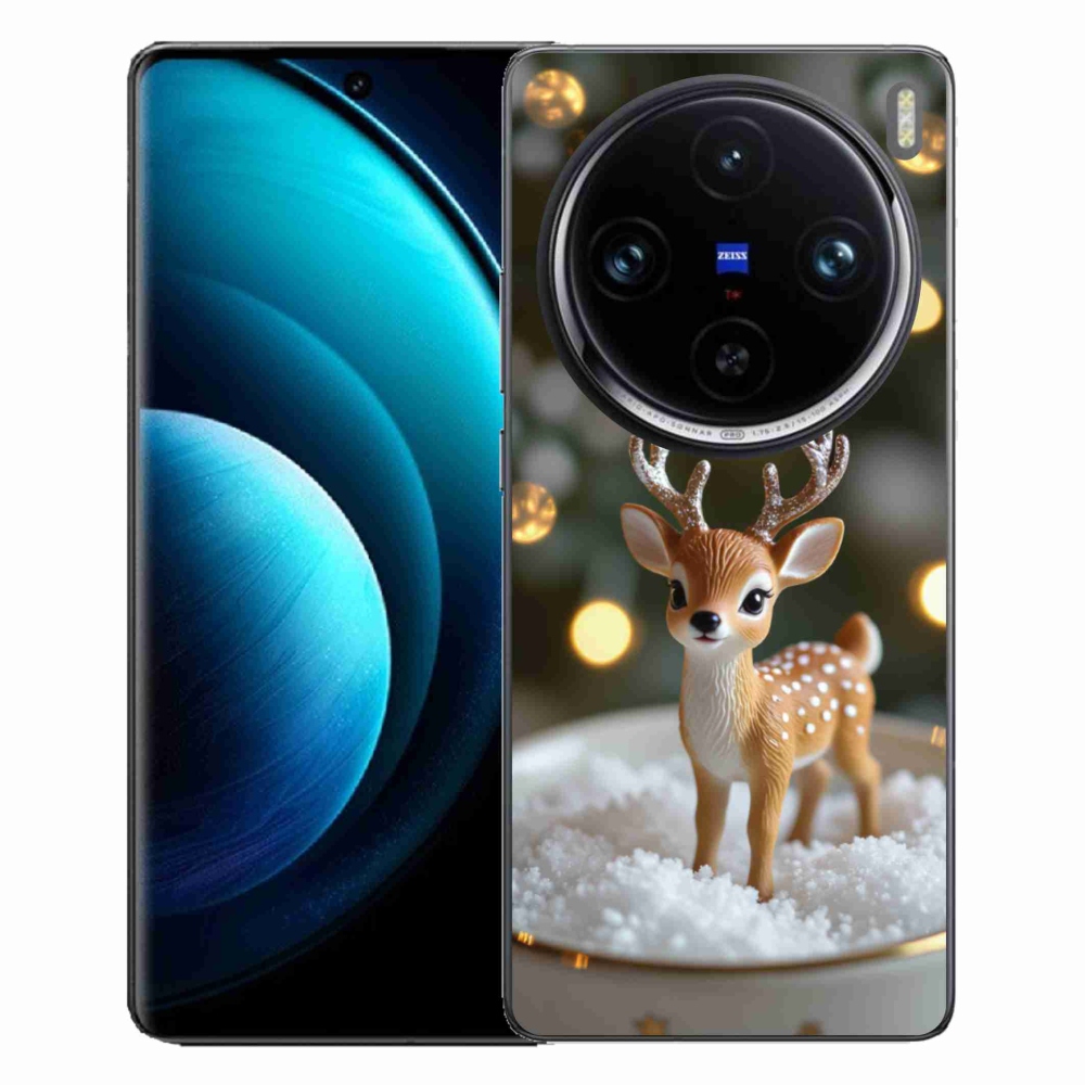 Gélový kryt mmCase na Vivo X100 Pro 5G - roztomilý vianočný jeleň