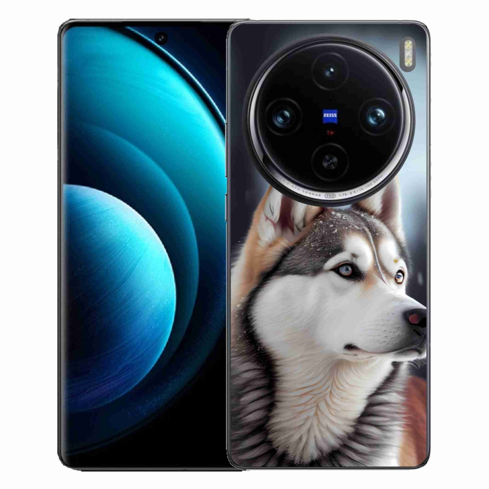 Gélový kryt mmCase na Vivo X100 Pro 5G - sibírsky husky