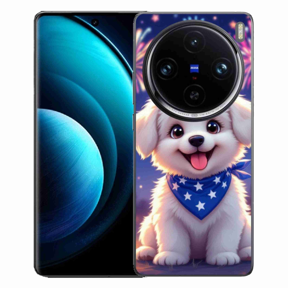 Gélový kryt mmCase na Vivo X100 Pro 5G - slávnostné šteňa