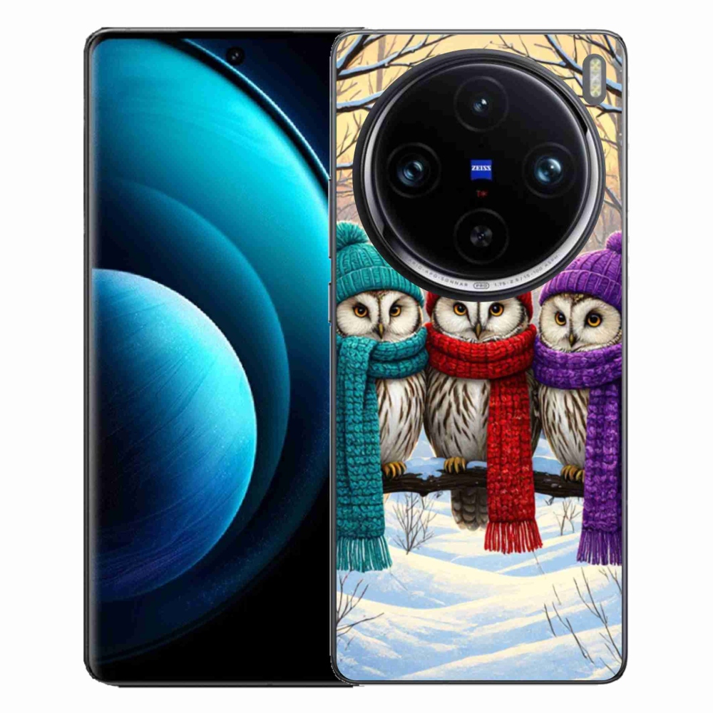 Gélový kryt mmCase na Vivo X100 Pro 5G - soví priatelia