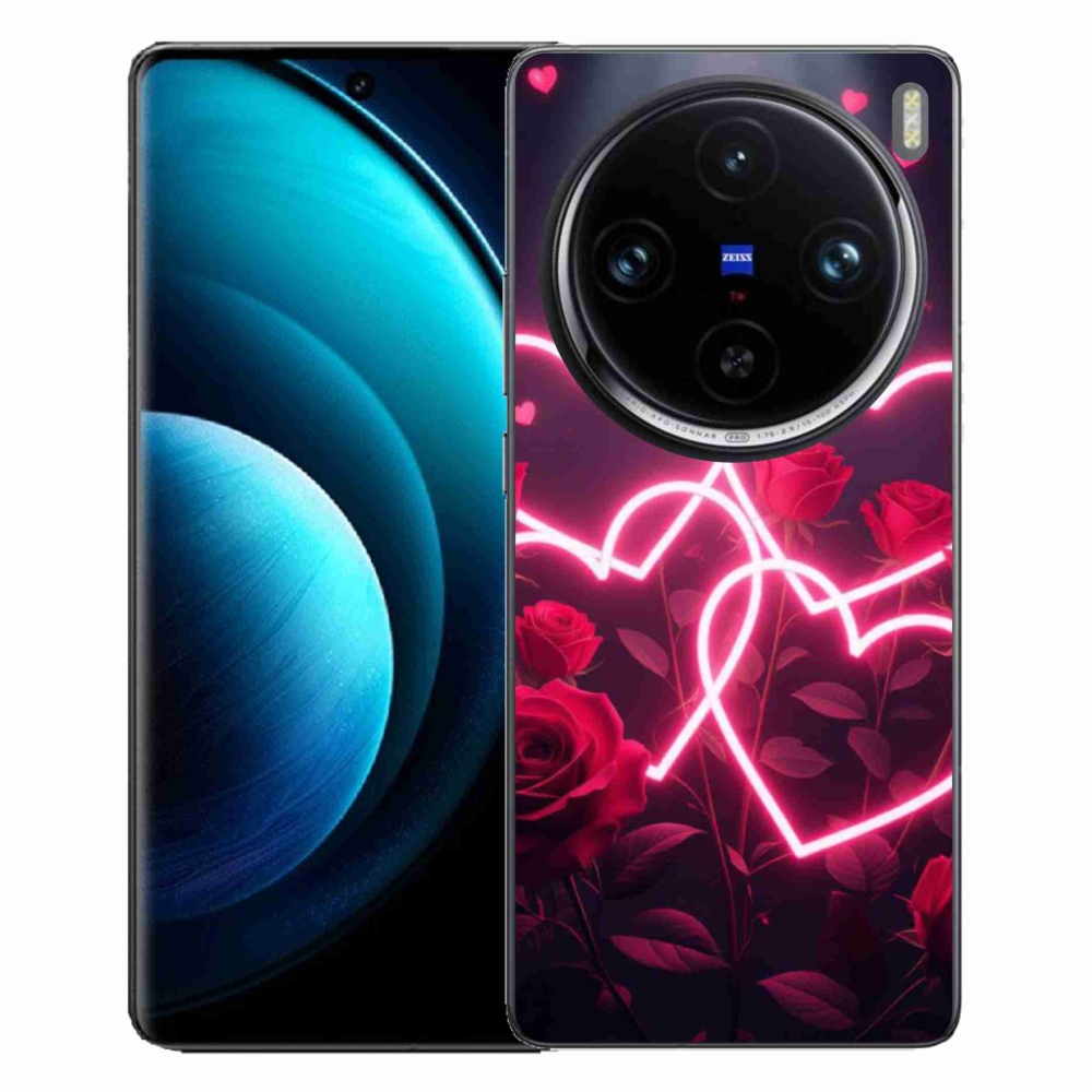 Gélový kryt mmCase na Vivo X100 Pro 5G - srdce lásky