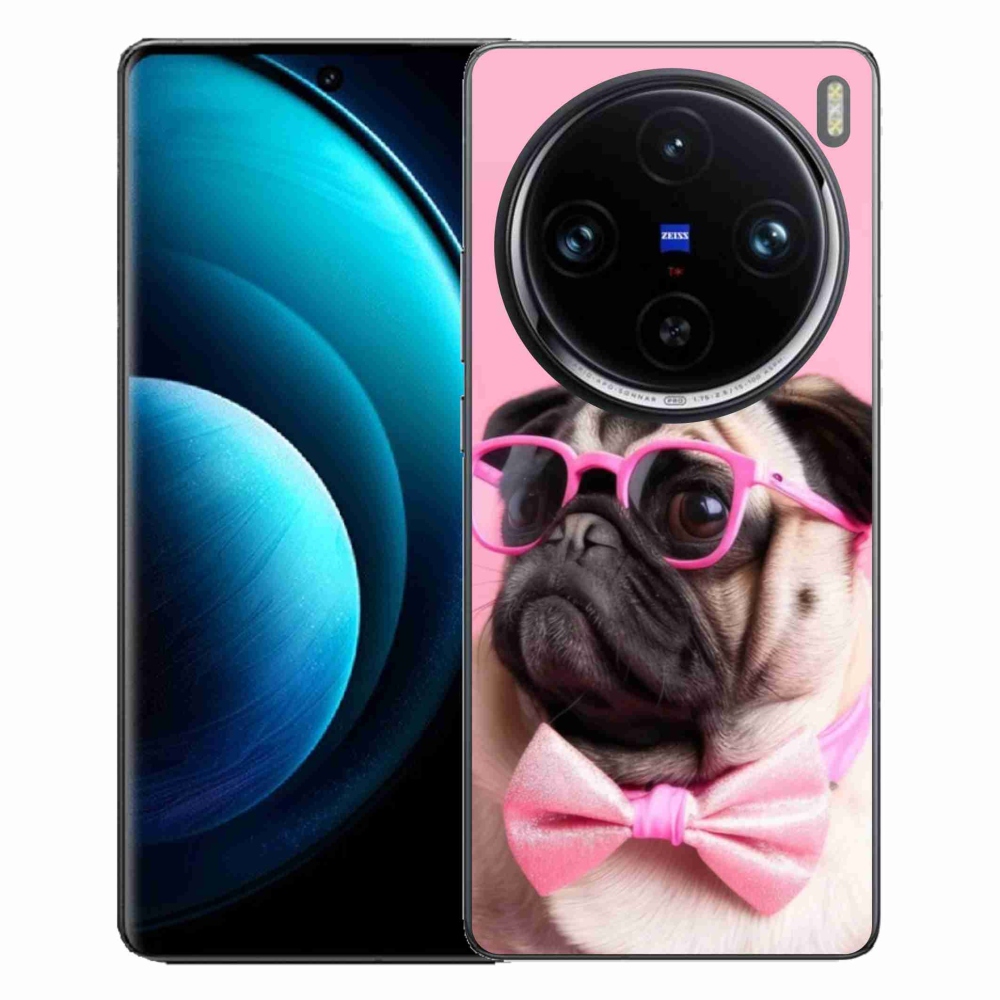 Gélový kryt mmCase na Vivo X100 Pro 5G - štýlový mops
