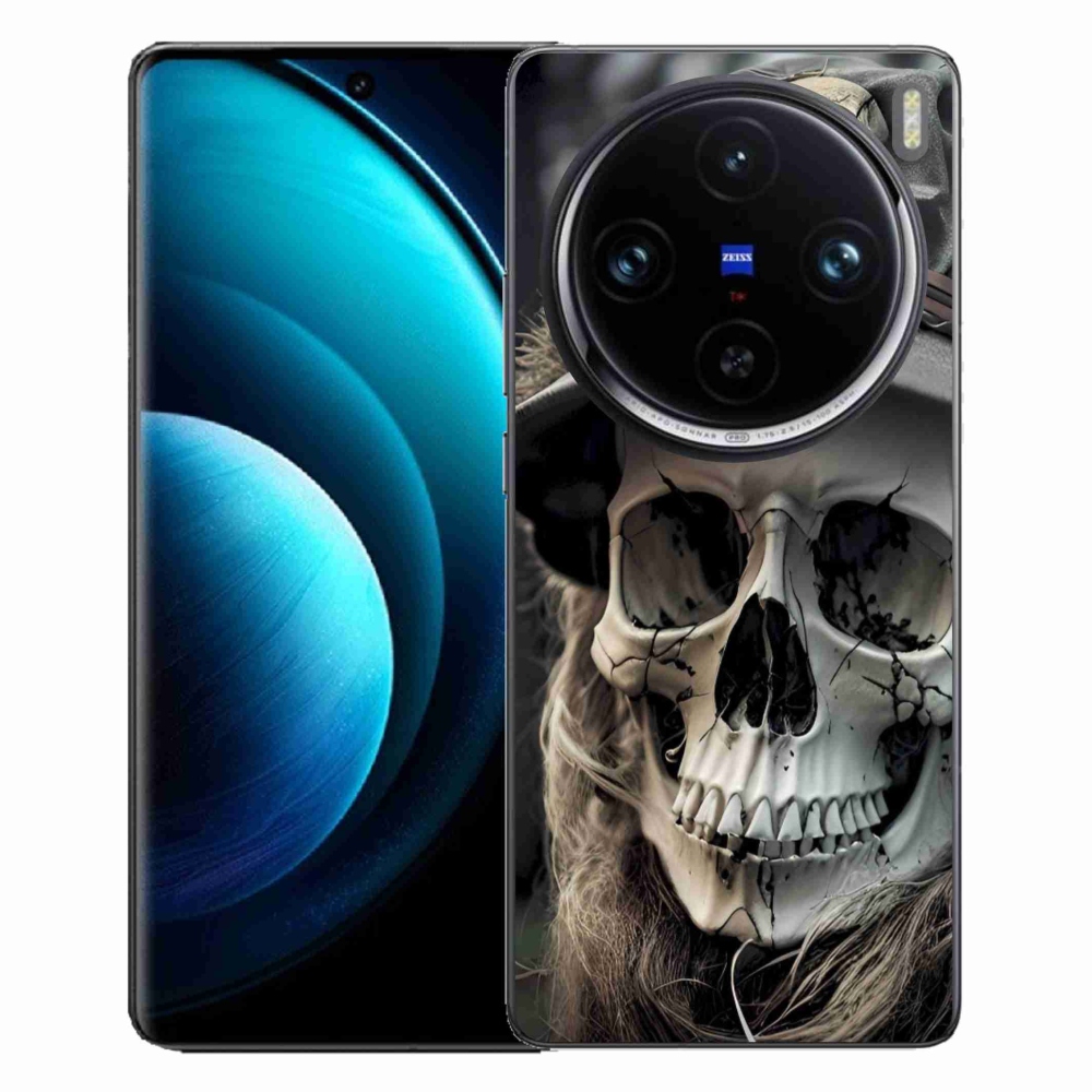 Gélový kryt mmCase na Vivo X100 Pro 5G - temná lebka