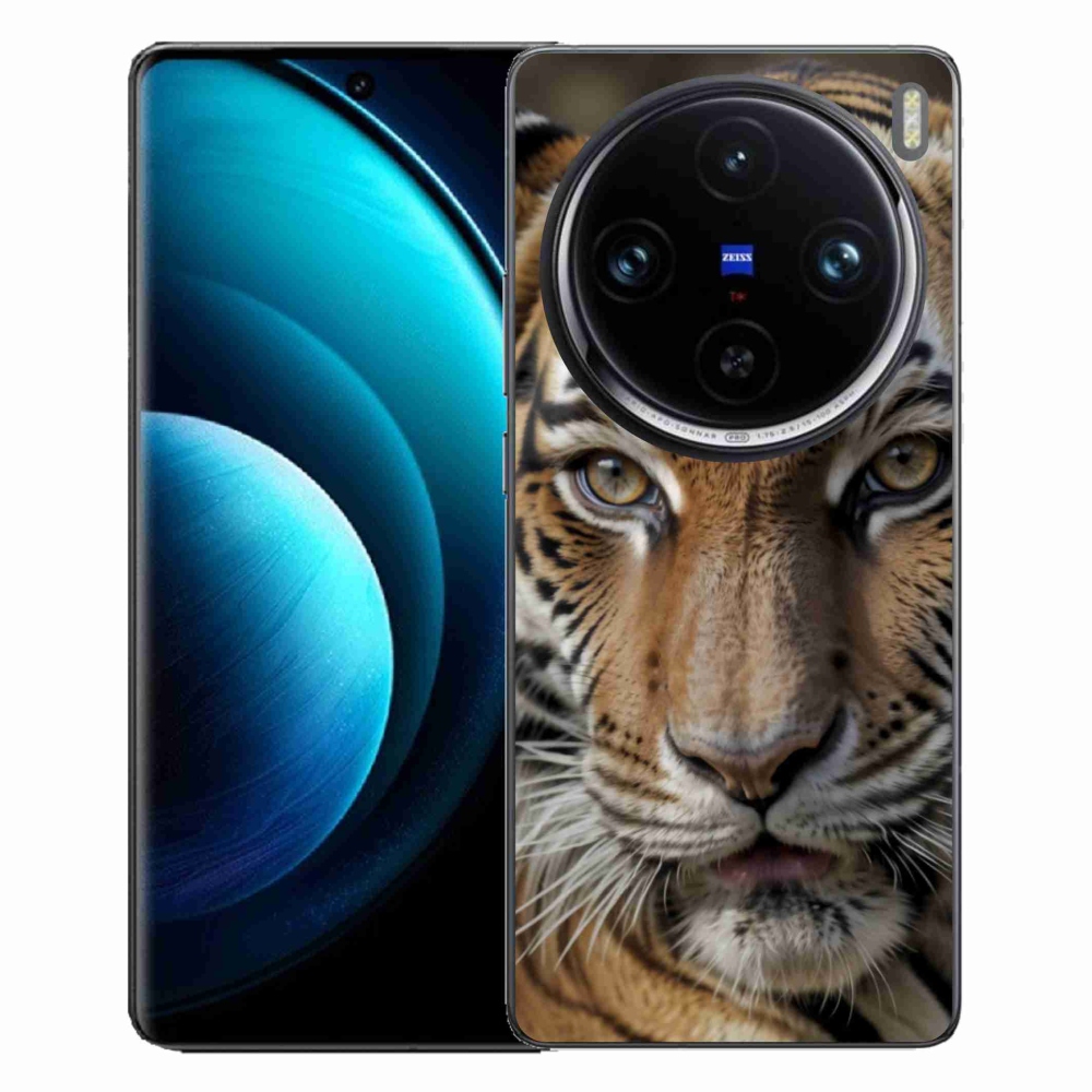 Gélový kryt mmCase na Vivo X100 Pro 5G - tigrie pohľad