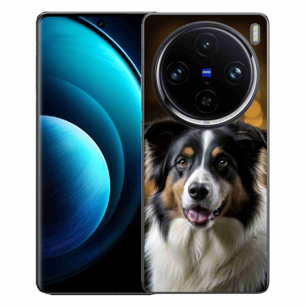 Gélový kryt mmCase na Vivo X100 Pro 5G - usmievavý austrálsky ovčiak
