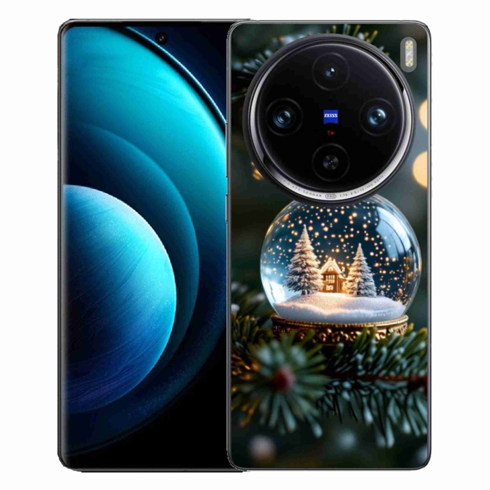 Gélový kryt mmCase na Vivo X100 Pro 5G - vianočné gule 2