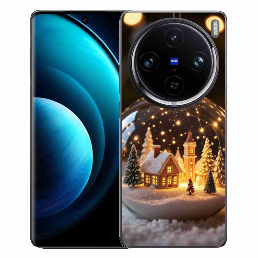 Gélový kryt mmCase na Vivo X100 Pro 5G - vianočné gule 3
