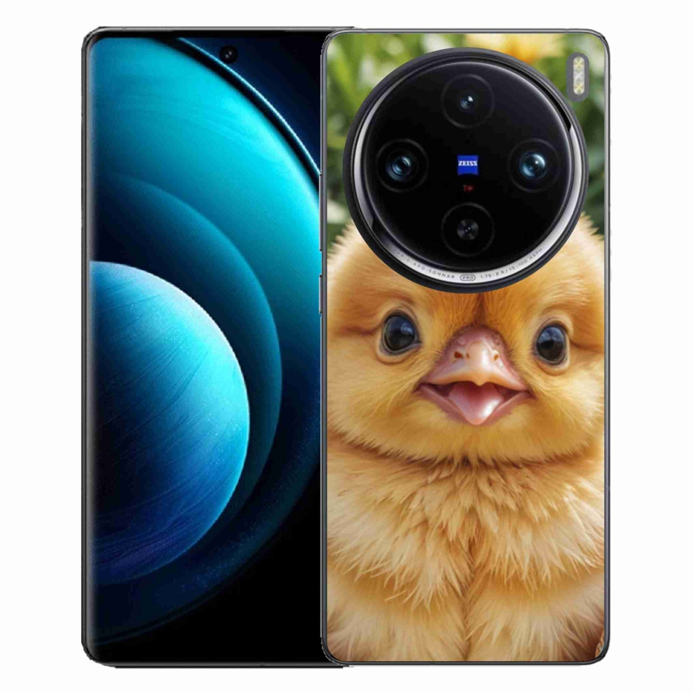 Gélový kryt mmCase na Vivo X100 Pro 5G - veselé kuriatko