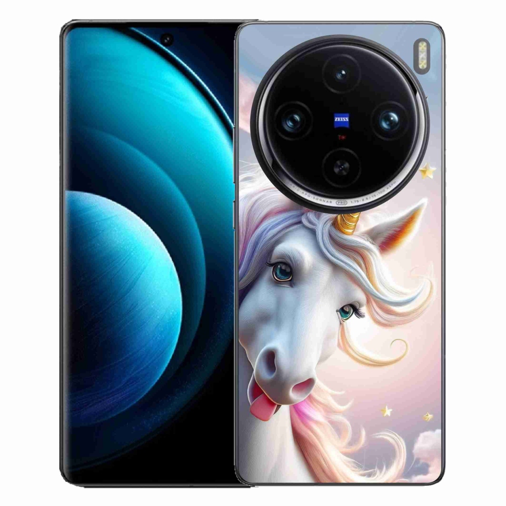 Gélový kryt mmCase na Vivo X100 Pro 5G - veselý jednorožec