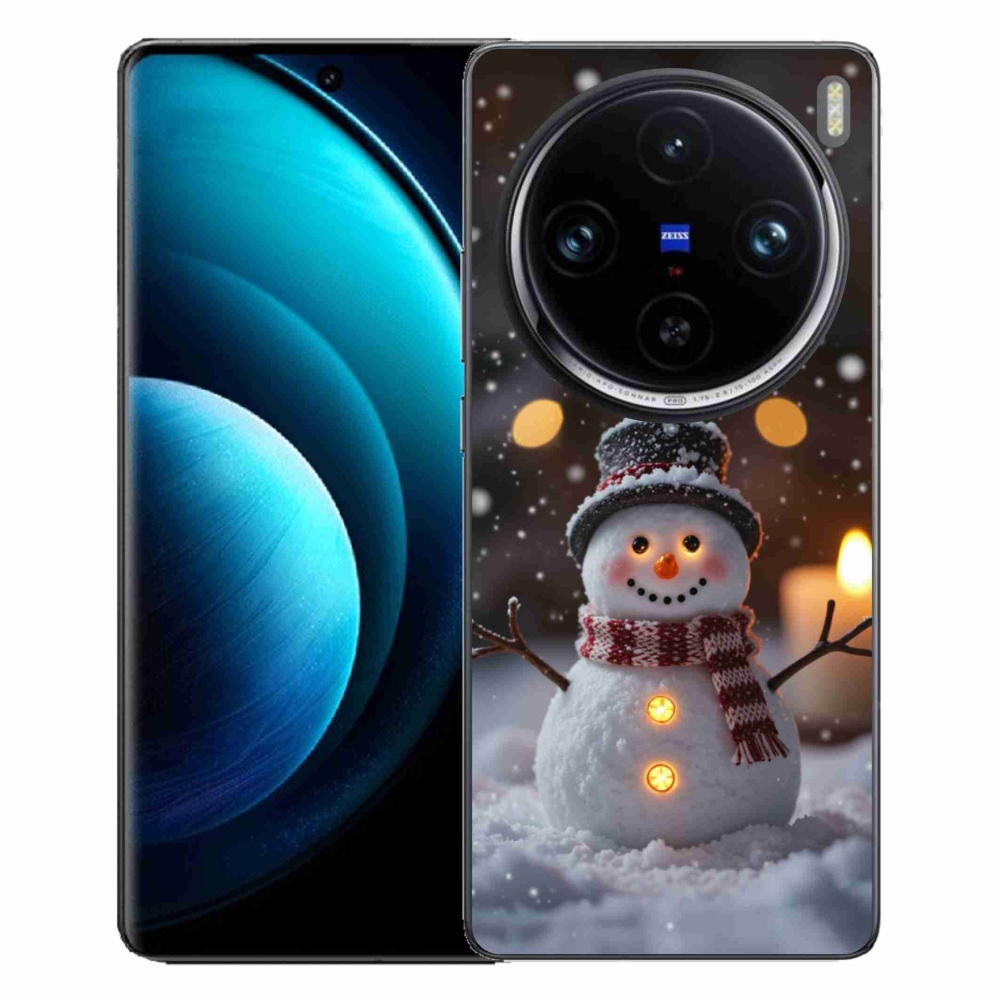 Gélový kryt mmCase na Vivo X100 Pro 5G - veselý snehuliak