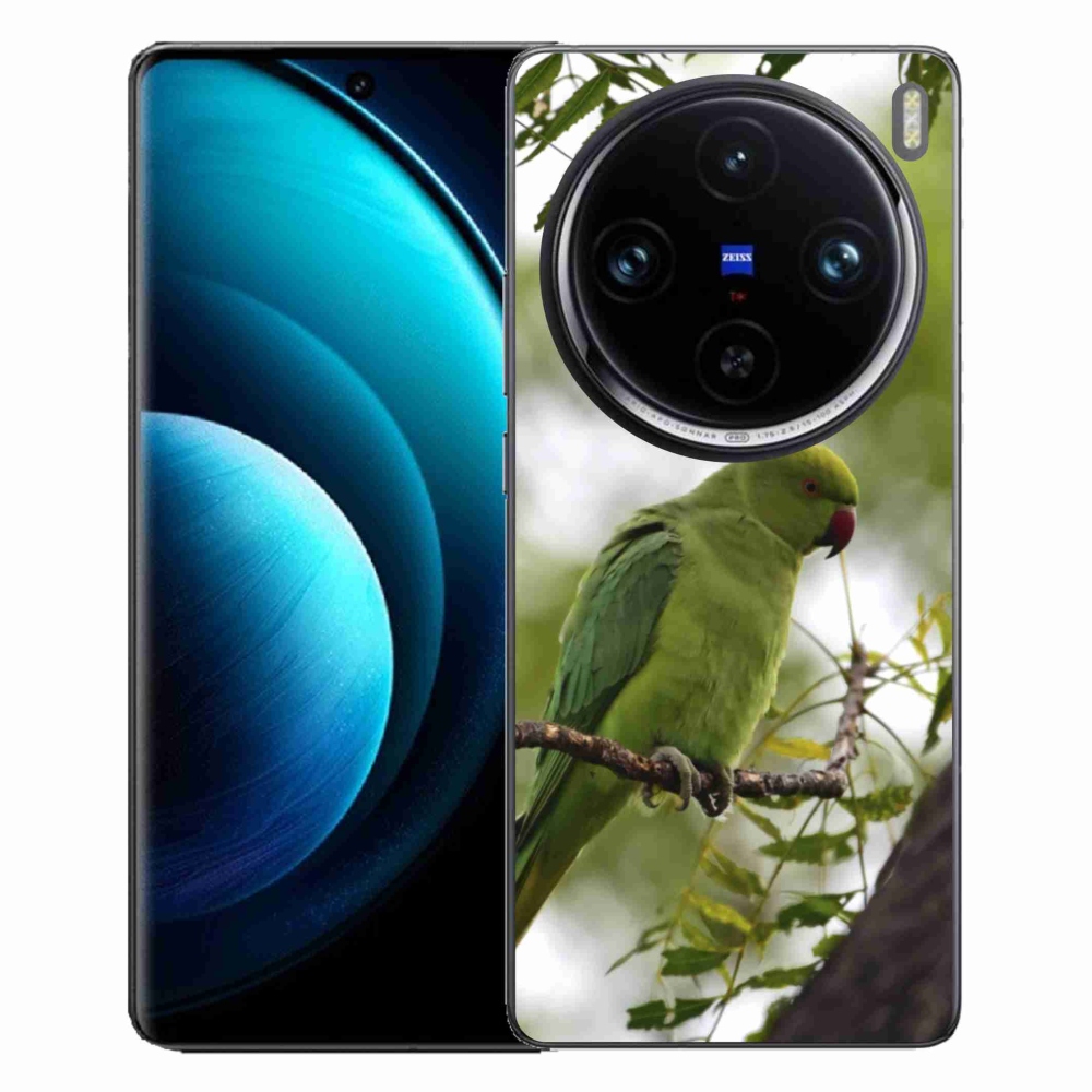 Gélový kryt mmCase na Vivo X100 Pro 5G - zelený papagáj