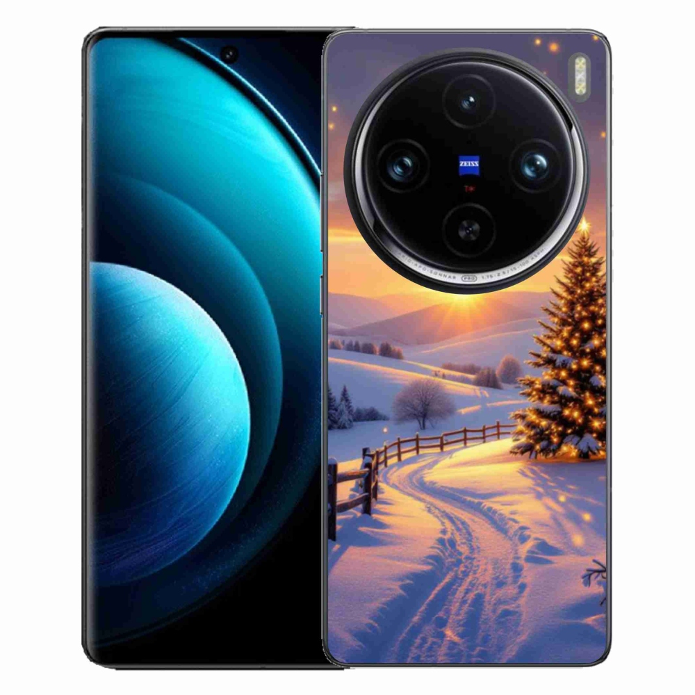Gélový kryt mmCase na Vivo X100 Pre 5G - zimná krajina