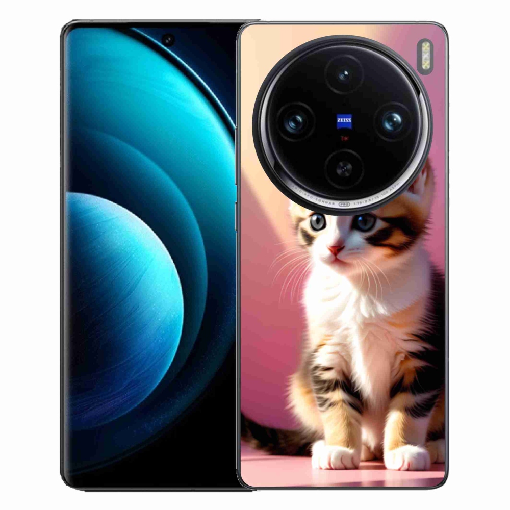 Gélový kryt mmCase na Vivo X100 Pro 5G - zvedavé mačiatko 2