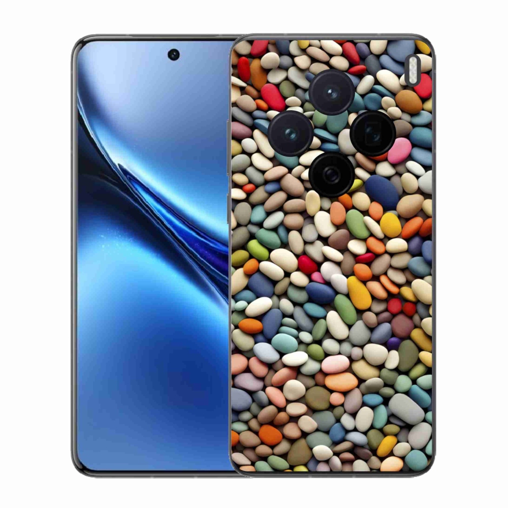 Gélový kryt mmCase na Vivo X200 5G - farebné kamienky 2
