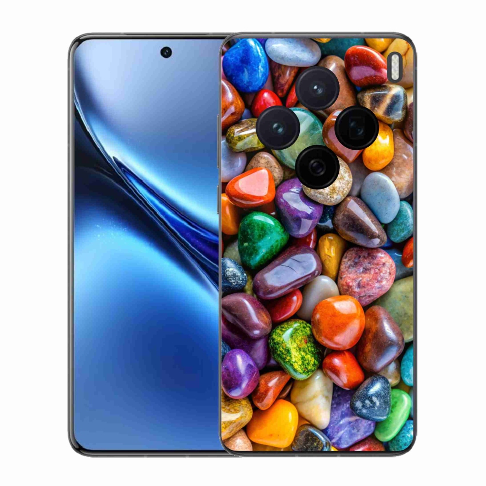 Gélový kryt mmCase na Vivo X200 5G - farebné kamienky