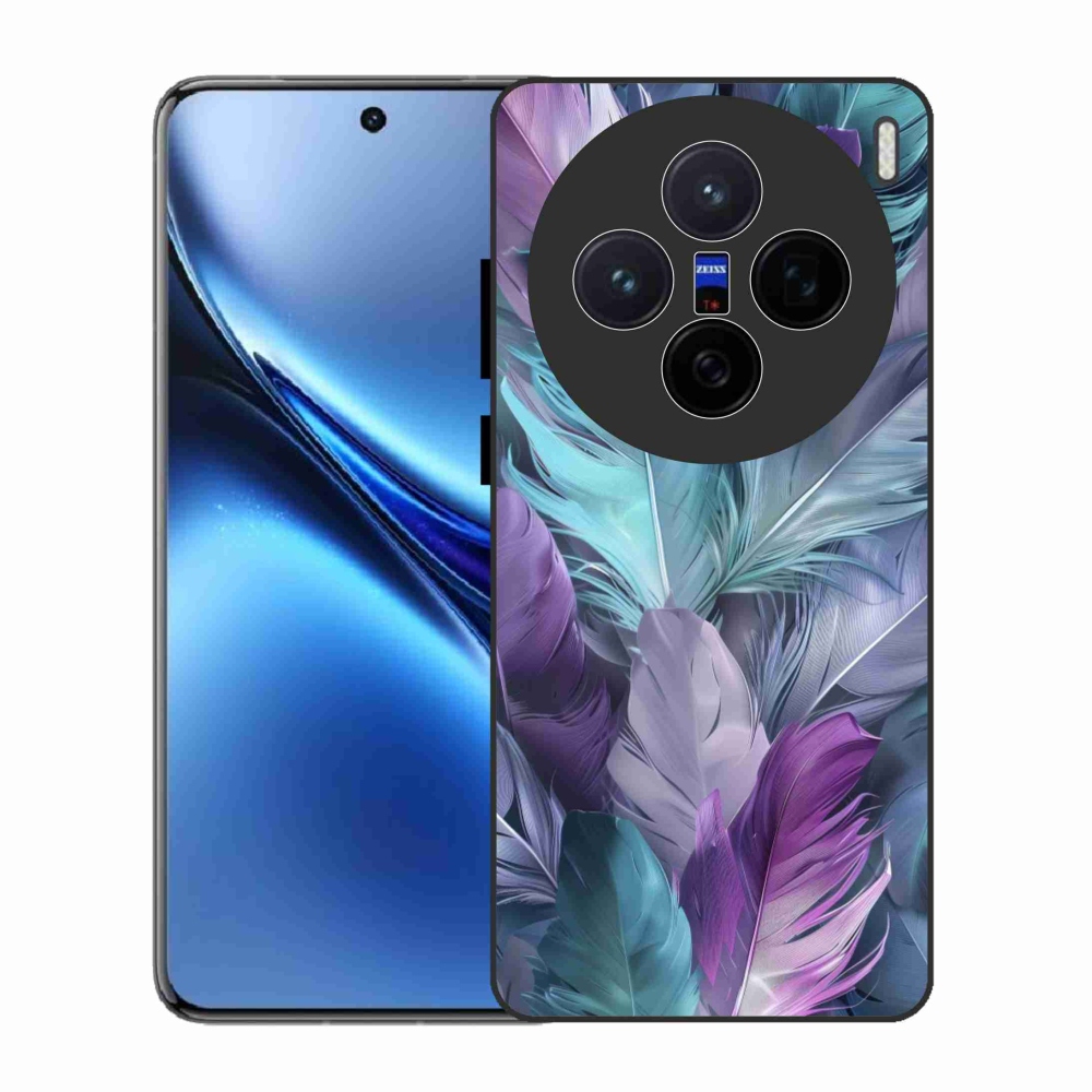 Gélový kryt mmCase na Vivo X200 5G - farebné perie 2