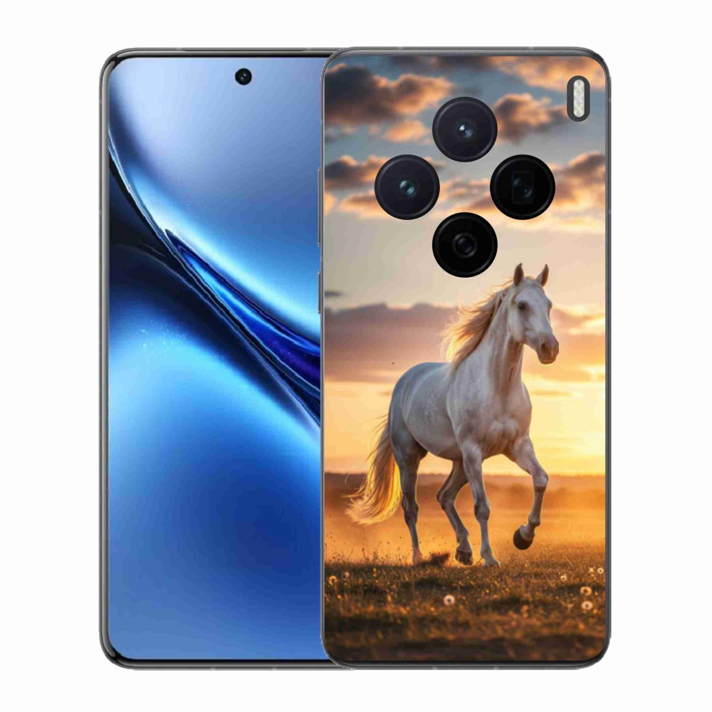 Gélový kryt mmCase na Vivo X200 5G - bežiaci biely kôň 2