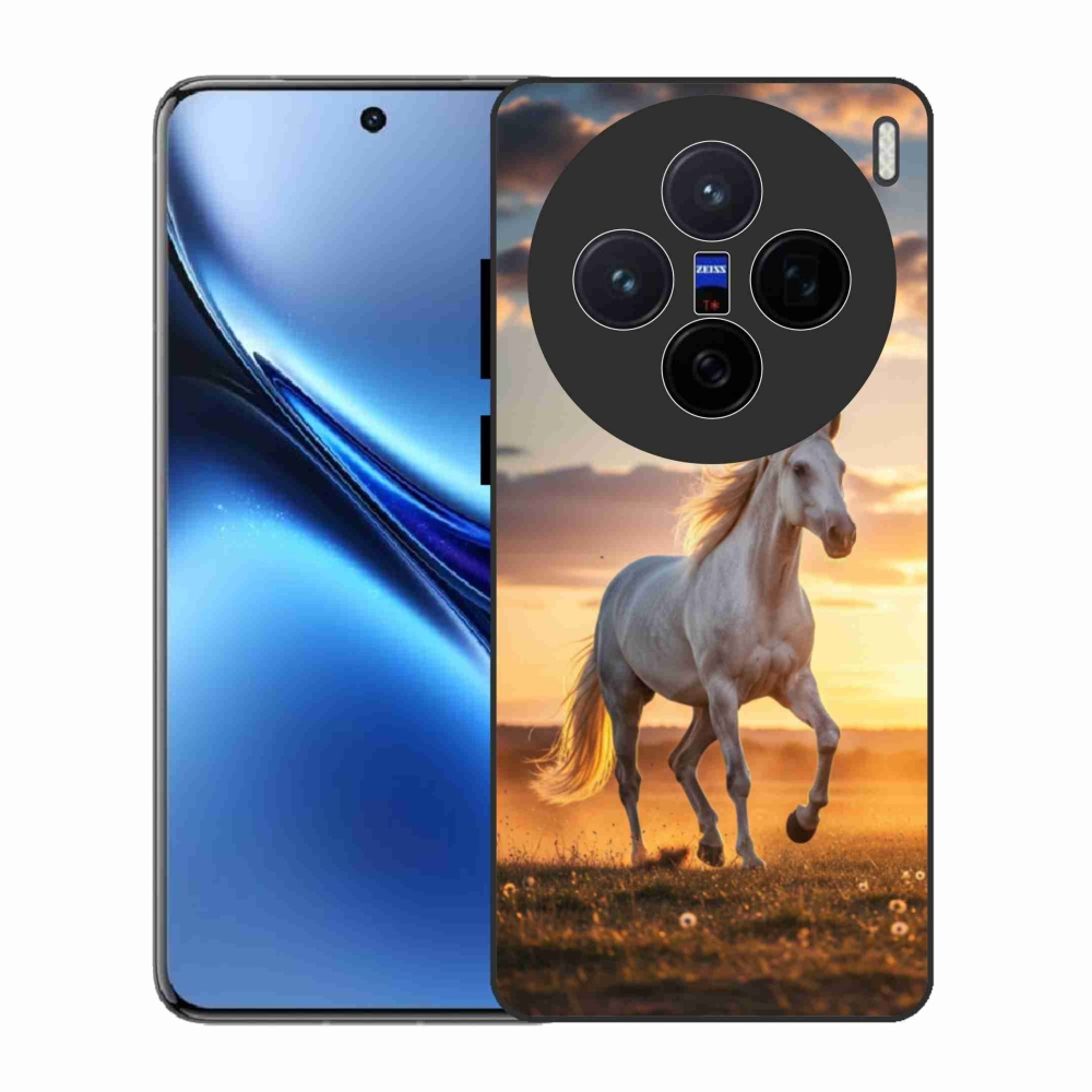 Gélový kryt mmCase na Vivo X200 5G - bežiaci biely kôň 2