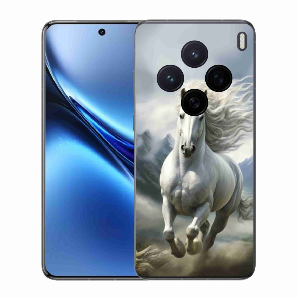 Gélový kryt mmCase na Vivo X200 5G - bežiaci biely kôň 3