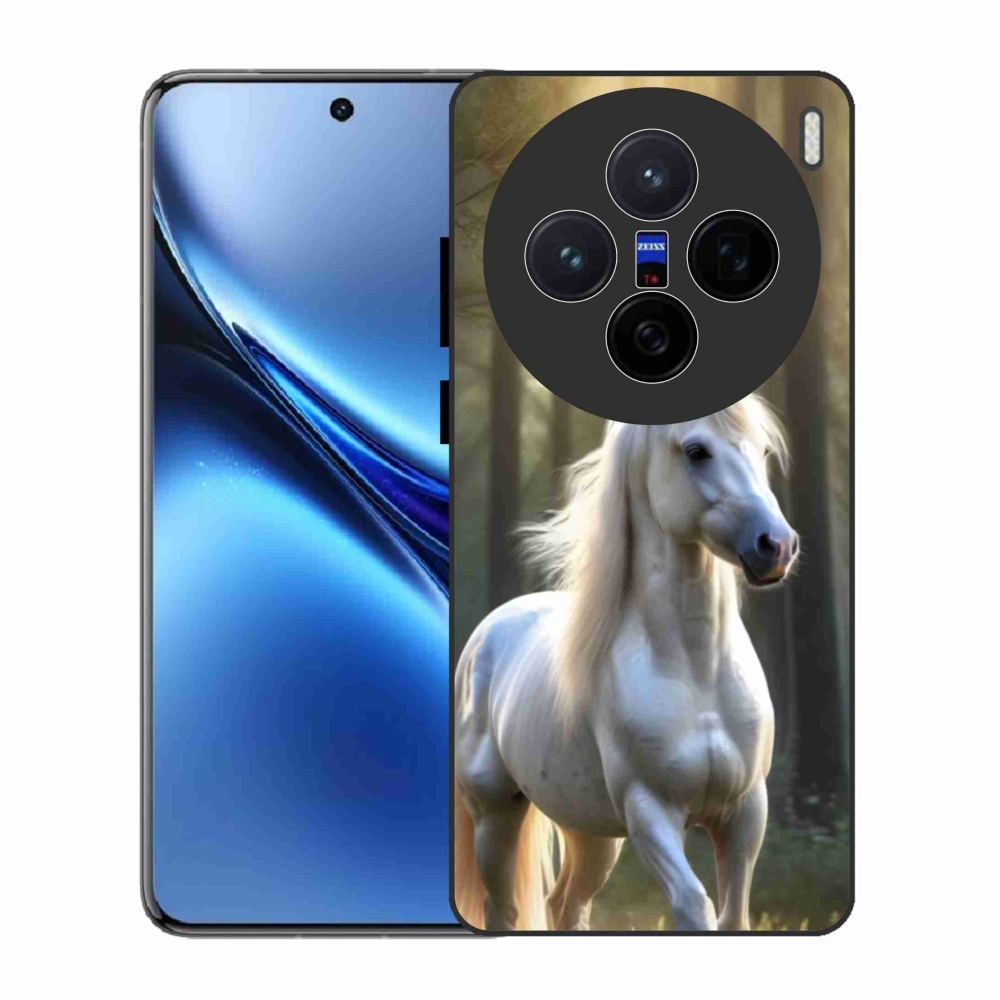 Gélový kryt mmCase na Vivo X200 5G - biely kôň 3