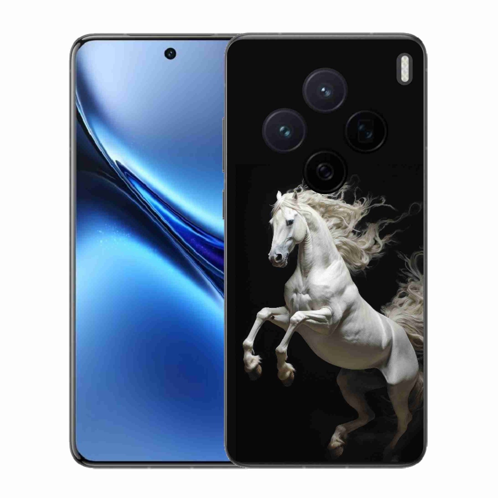 Gélový kryt mmCase na Vivo X200 5G - biely kôň 4