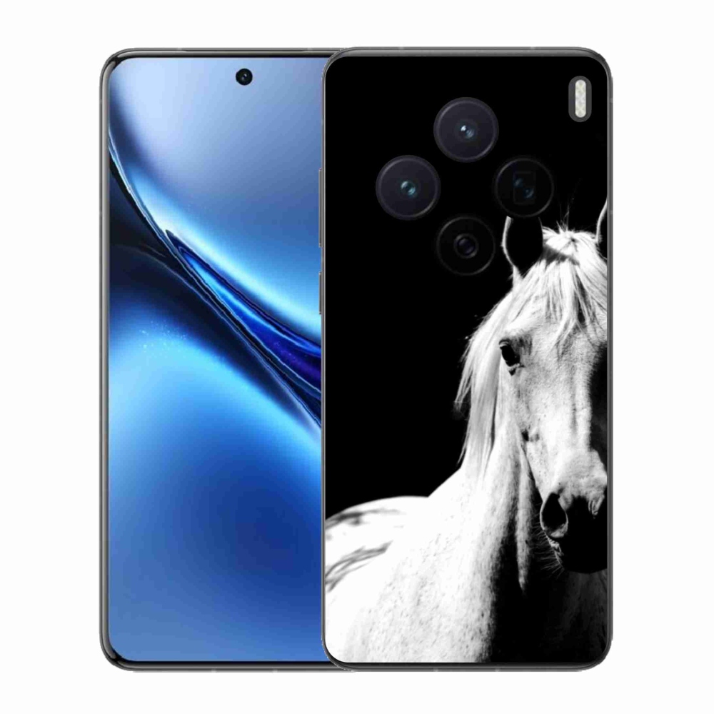 Gélový kryt mmCase na Vivo X200 5G - biely kôň 5
