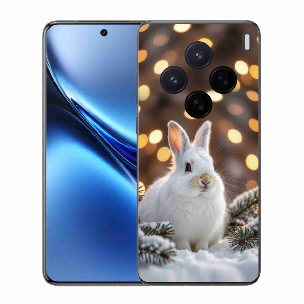 Gélový kryt mmCase na Vivo X200 5G - biely zajac
