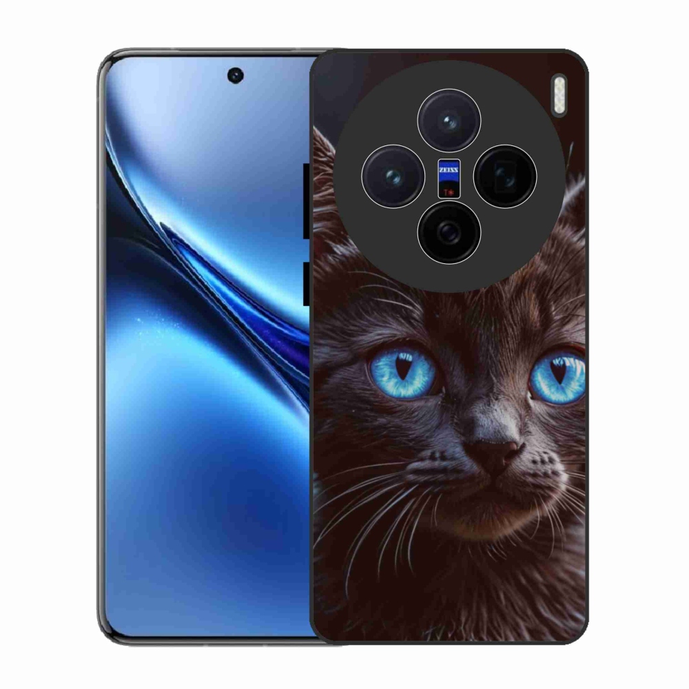 Gélový kryt mmCase na Vivo X200 5G - čierne mačiatko 2