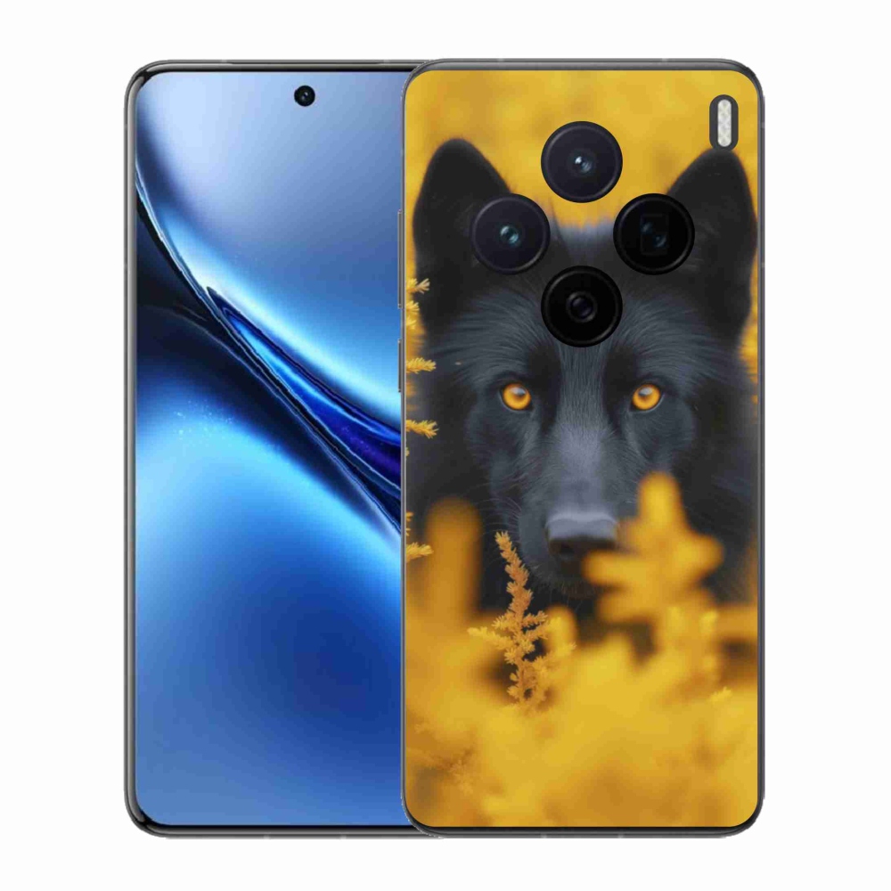 Gélový kryt mmCase na Vivo X200 5G - čierny vlk 2