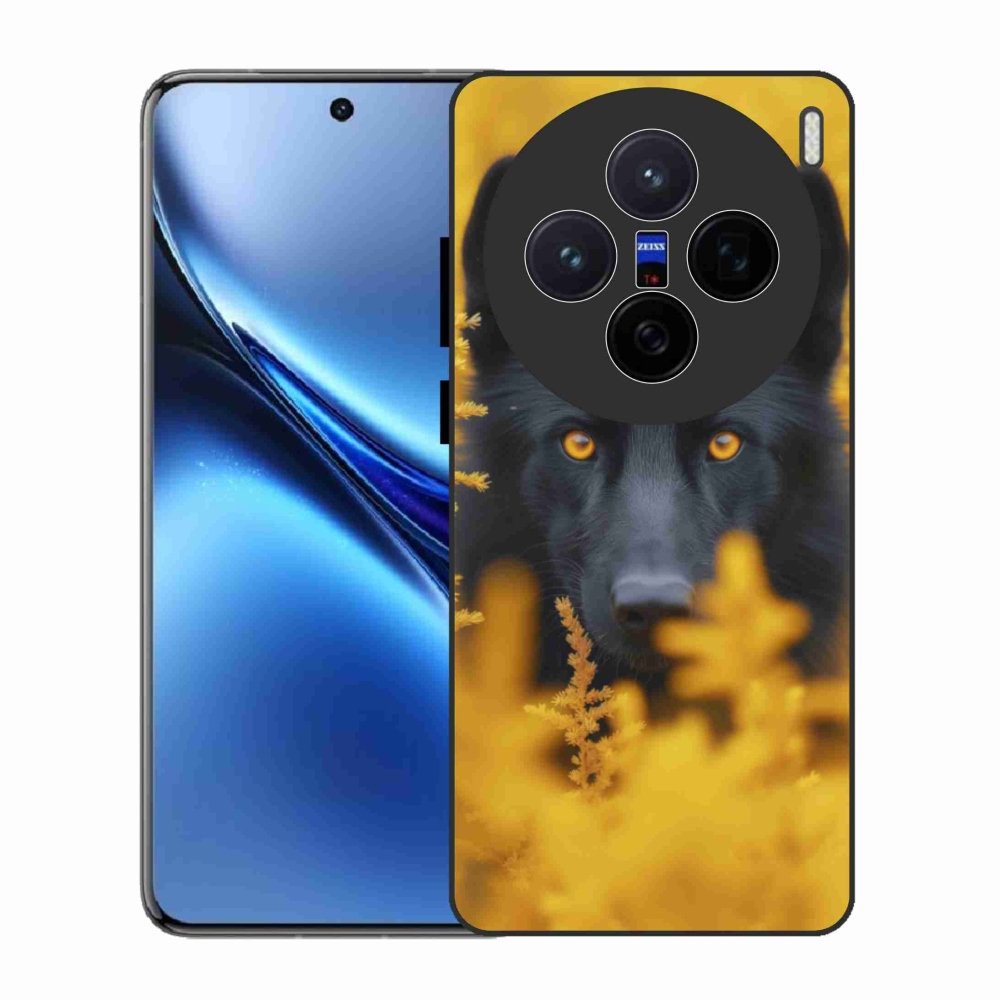 Gélový kryt mmCase na Vivo X200 5G - čierny vlk 2