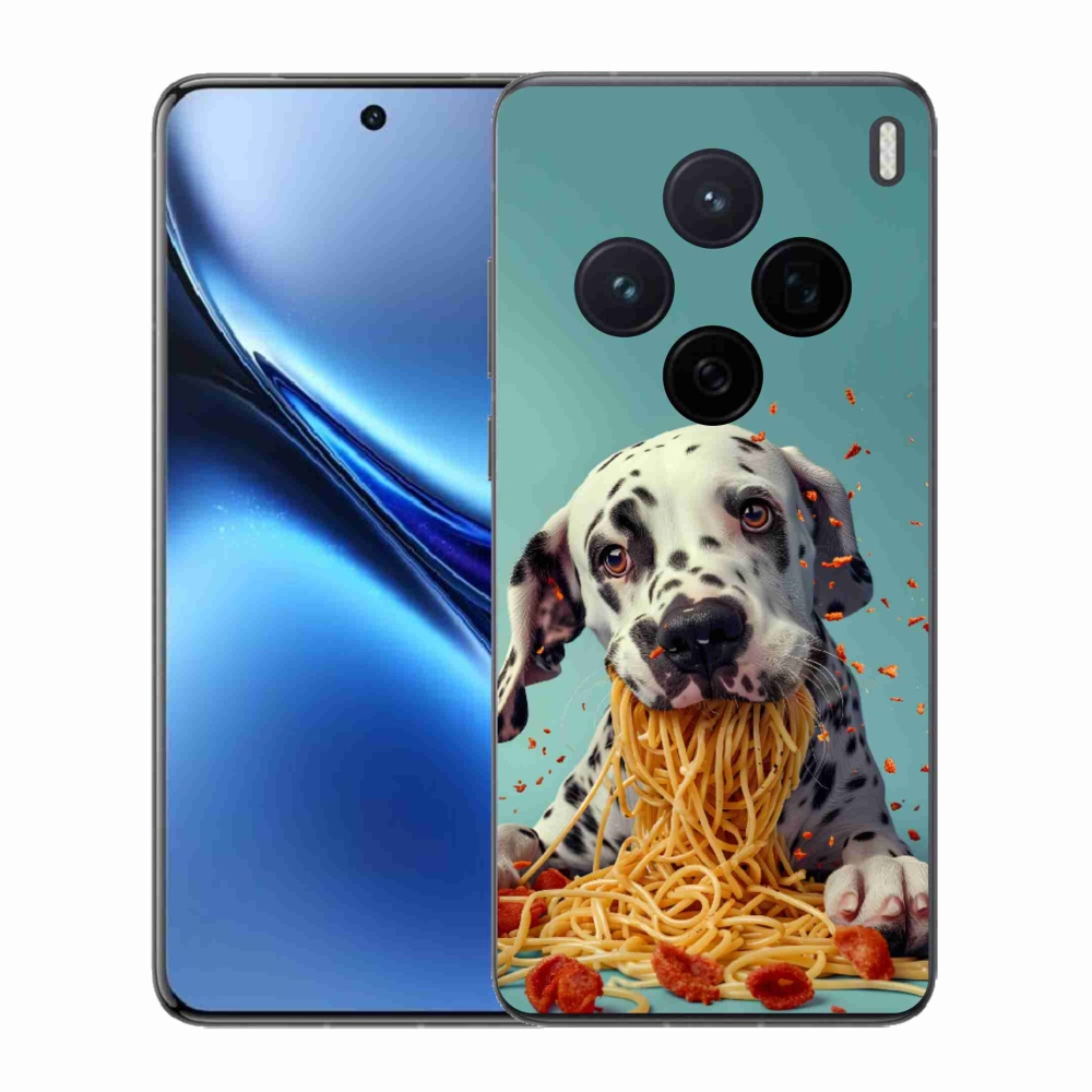 Gélový kryt mmCase na Vivo X200 5G - dalmatín a špagety