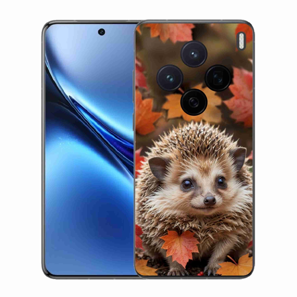 Gélový kryt mmCase na Vivo X200 5G - ježko v lístí