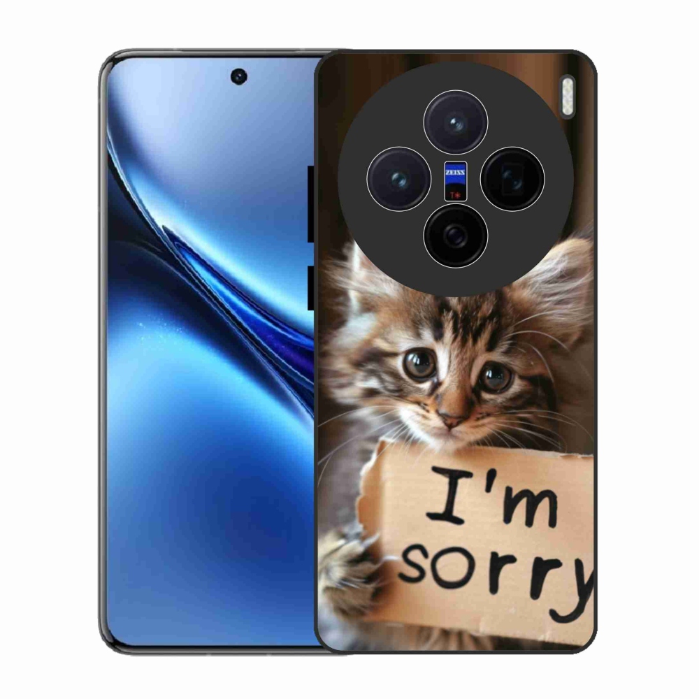 Gélový kryt mmCase na Vivo X200 5G - mačacie ospravedlnenie