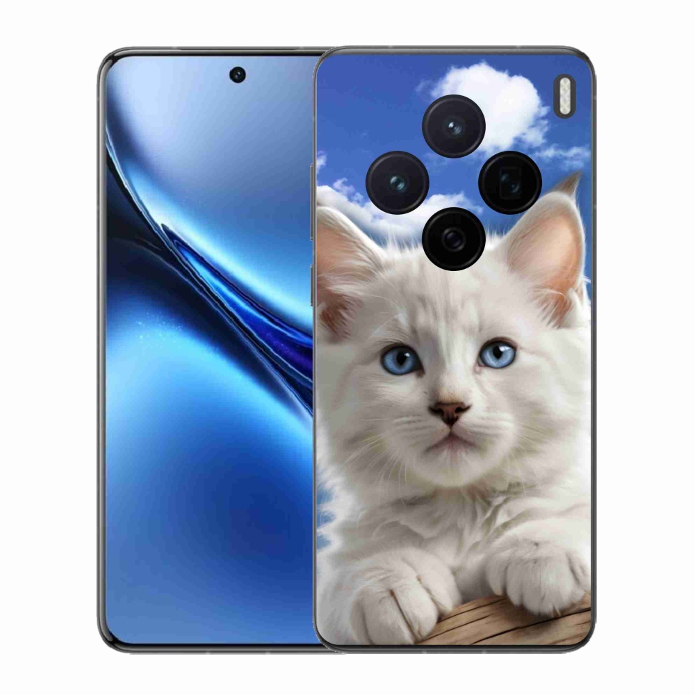 Gélový kryt mmCase na Vivo X200 5G - mačiatko a oblaky