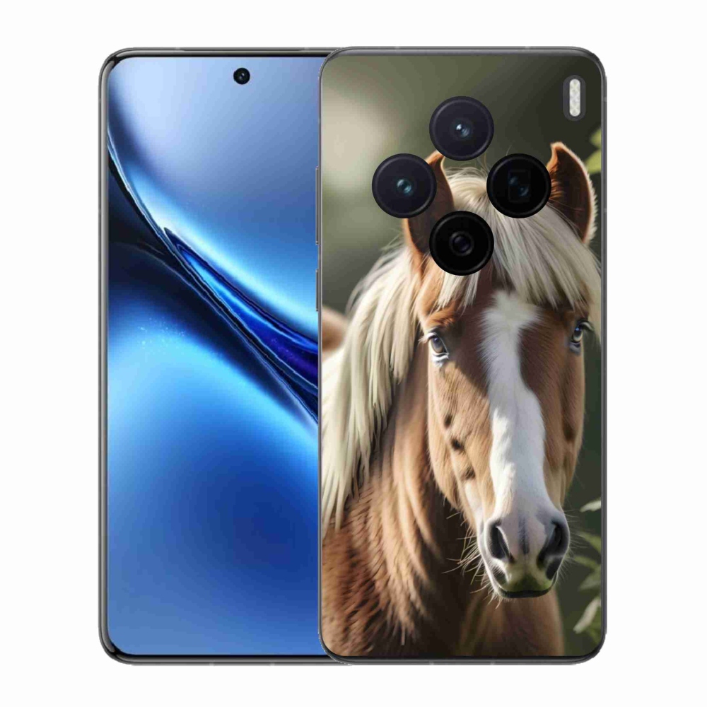 Gélový kryt mmCase na Vivo X200 5G - kôň so svetlou hrivou