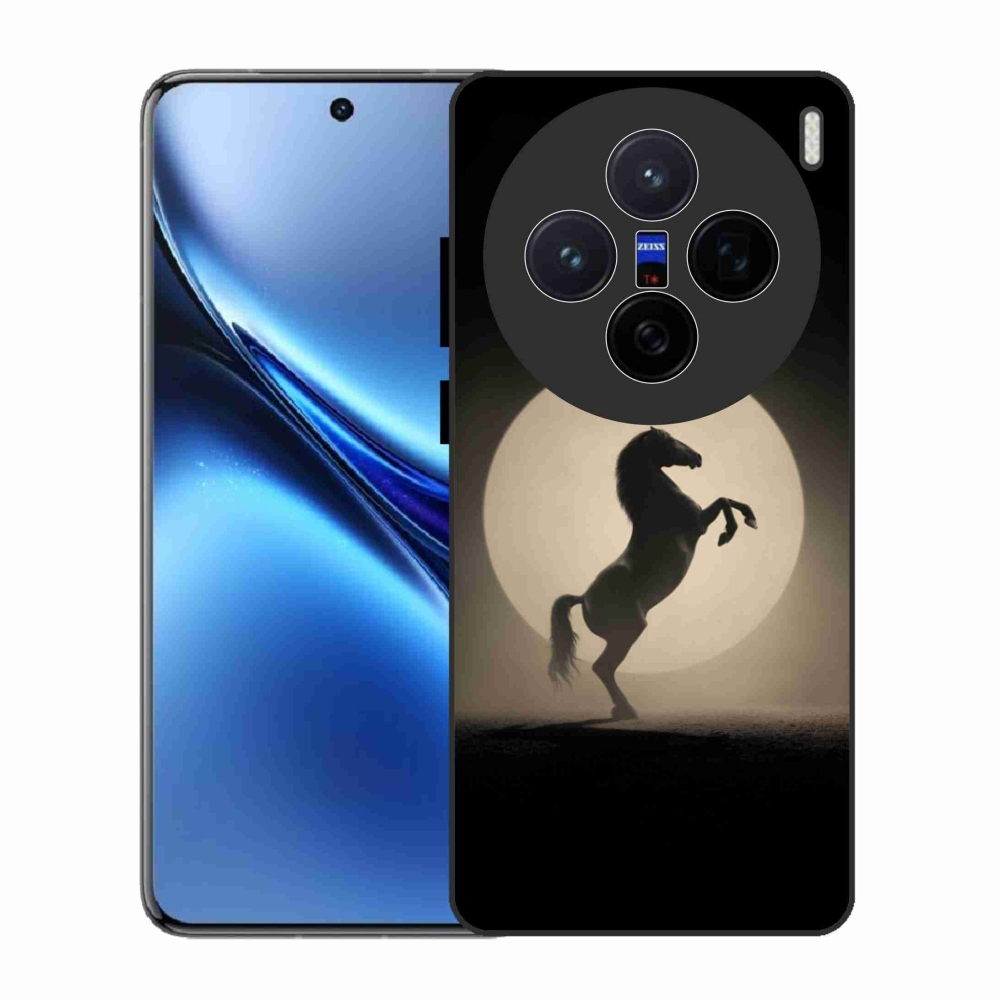 Gélový kryt mmCase na Vivo X200 5G - kôň v siluete