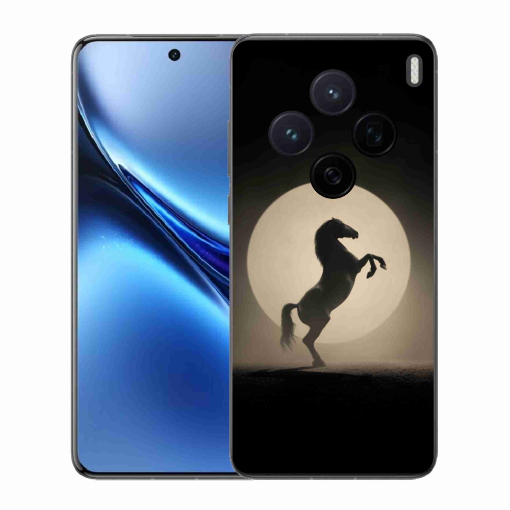 Gélový kryt mmCase na Vivo X200 5G - kôň v siluete