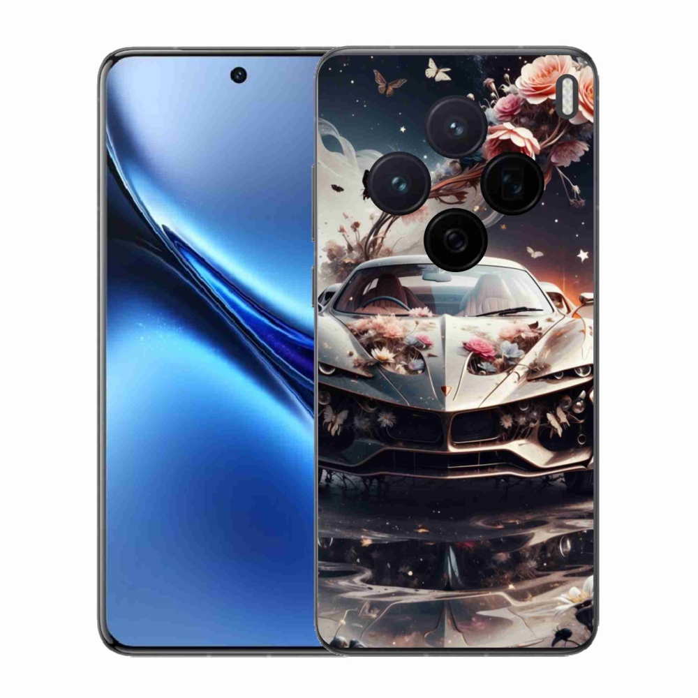 Gélový kryt mmCase na Vivo X200 5G - kvetinové športové vozidlo