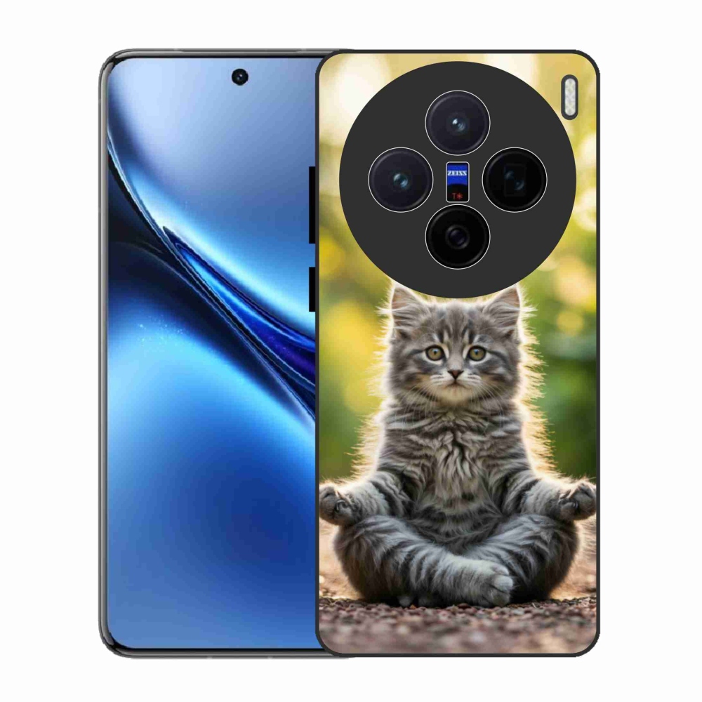 Gélový kryt mmCase na Vivo X200 5G - meditujúce mačiatko