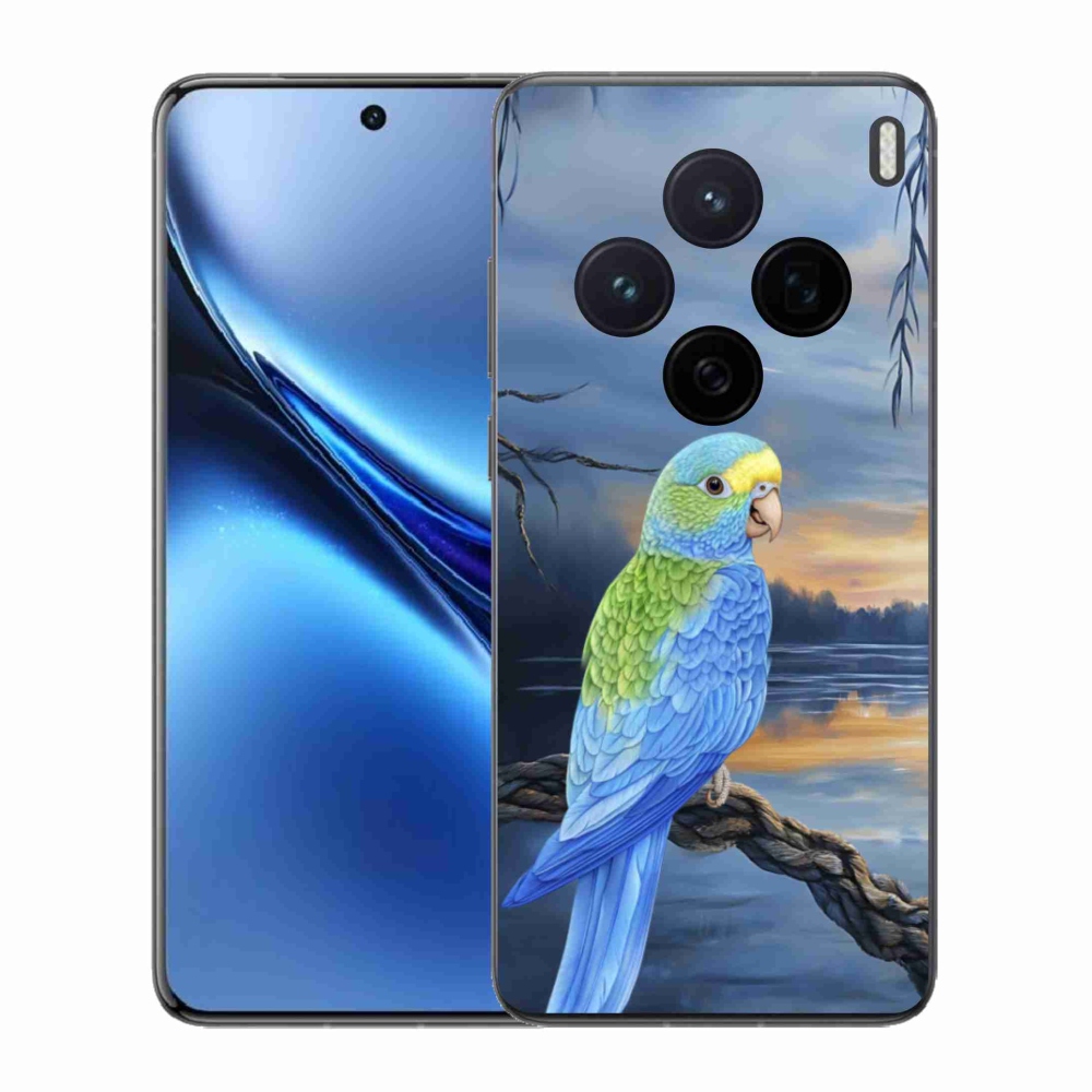 Gélový kryt mmCase na Vivo X200 5G - modrý papagáj