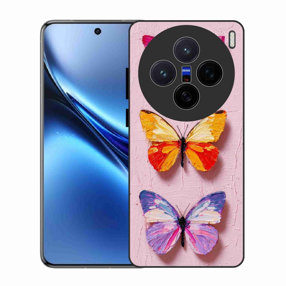 Gélový kryt mmCase na Vivo X200 5G - motýlia trojica